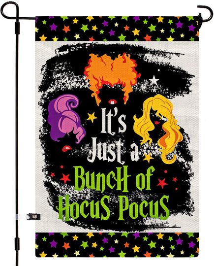 Hocus Pocus Garden Flag Witch Yard Flag