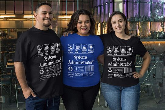 System Administrator Multitasking Beer Coffee Problem Shirt
