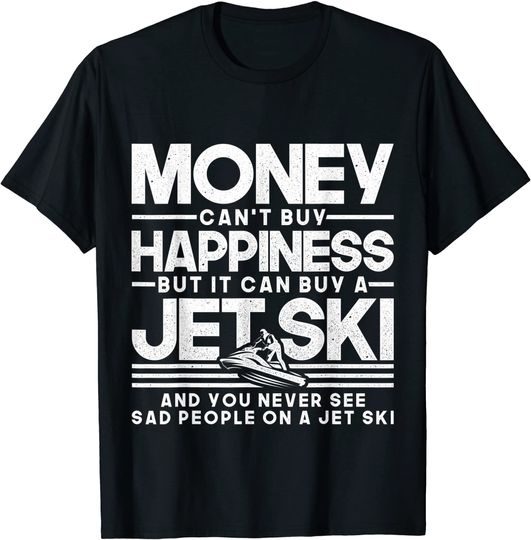 Jet-Ski Happiness Water Sports Design T Shirt