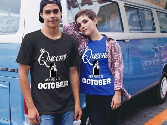 Queens are Born in Octorber Rihanna Shirt