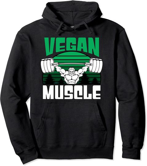 Vegan Muscle Healthy Food Gym Workout Sport Hoodie