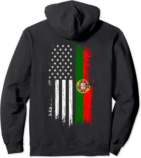 Discover Portuguese American Flag Hoodie - Pride Portugal USA Hoodie