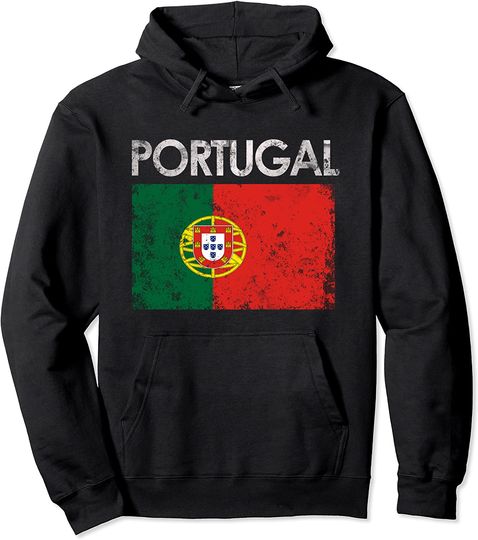 Discover Vintage Portugal Portuguese Flag Pride Hoodie