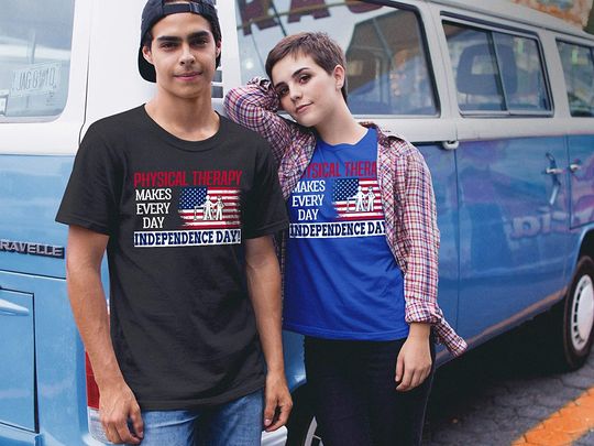 Physical Therapy Independence Day Shirt