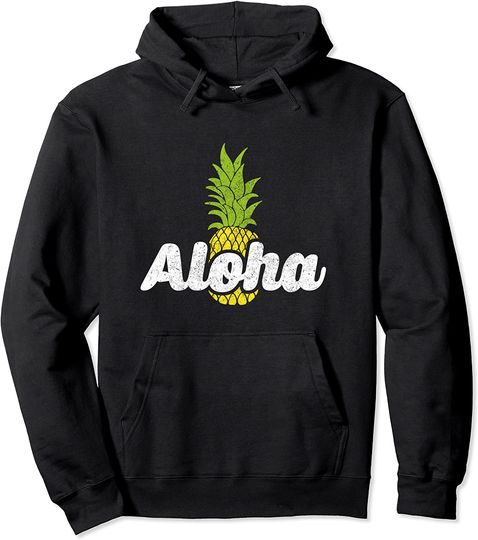 Cute Aloha Pineapple Hawaiian Fruit Theme Hoodie