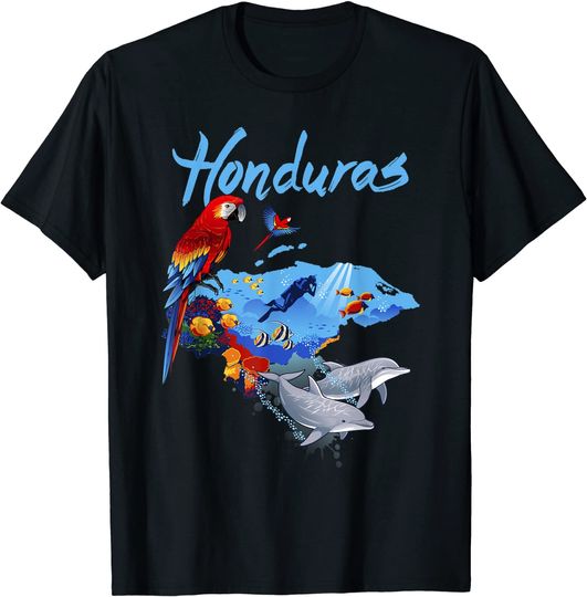 Honduras Map T Shirt