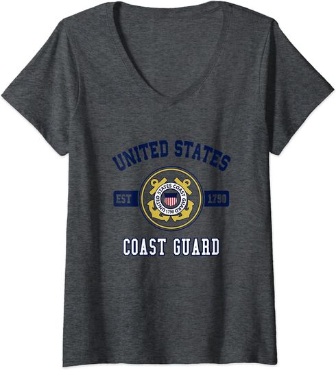 Womens Proud US Coast Guard Military Pride T Shirt