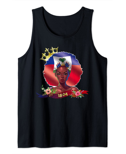 Discover Haitian Queen Haiti Independence flag 1804 Tank Top