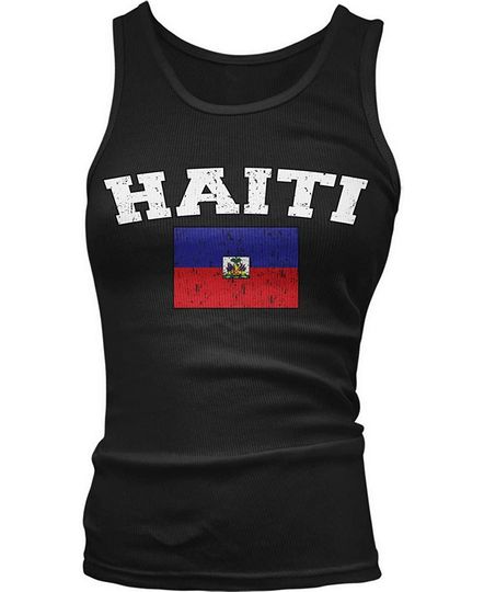 Discover Amdesco Junior's Haitian Flag, Flag of Haiti Tank Top