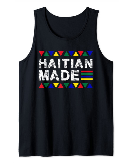 Discover Haitian Made Haiti Country Flag Tank Top