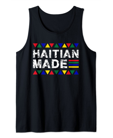 Haitian Made Haiti Country Flag Tank Top