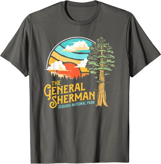 Vintage General Sherman Sequoia National Park Retro Graphic T-Shirt