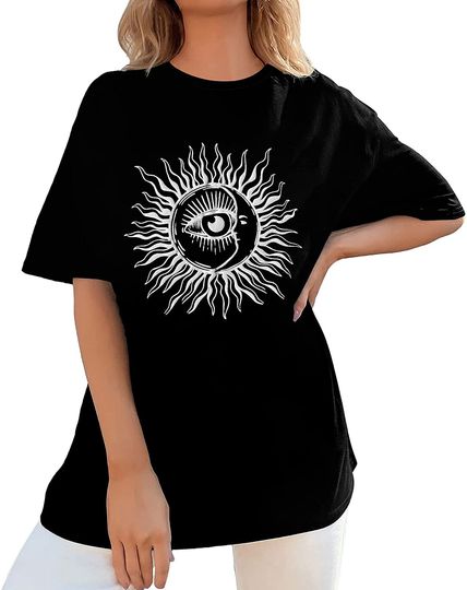 &ldquo;N/A&rdquo; Women's Butterfly Printed Graphic Loose Tee Short Sleeve Round Neck Loose Tshirt Tops