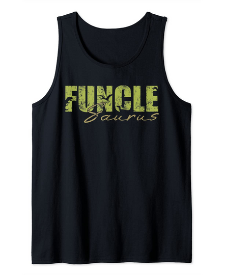 Funcle Saurus Fathers Day Funclesaurus Uncle Tank Top