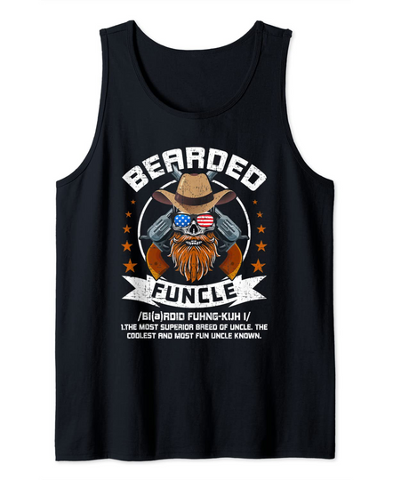 Bearded Funcle Uncle Definition Tank Top