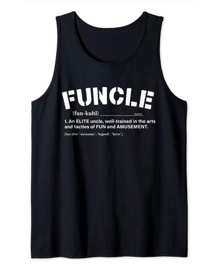 Funcle Definition Gift For Hilarious Funcle Cool Tank Top