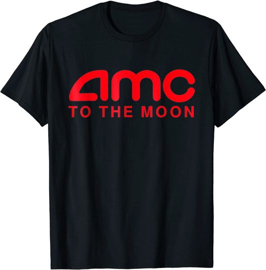 Discover A.M.C To The M.o.o.n Parody Stocks Investor T-Shirt