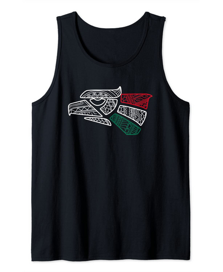 Mexico Flag Mexican Eagle Aztec Style  Hecho En Mexico Tank Top