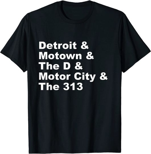 Discover Detroit Shirt Cool Detroit Motor City | Detroit Nicknames TT Shirt