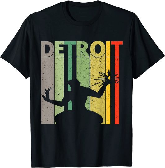 Discover Retro Detroit Shirt Vintage Spirit of Detroit T Shirt