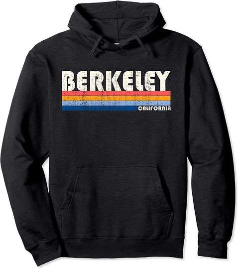 Vintage 70s 80s Style Berkeley  Hoodie