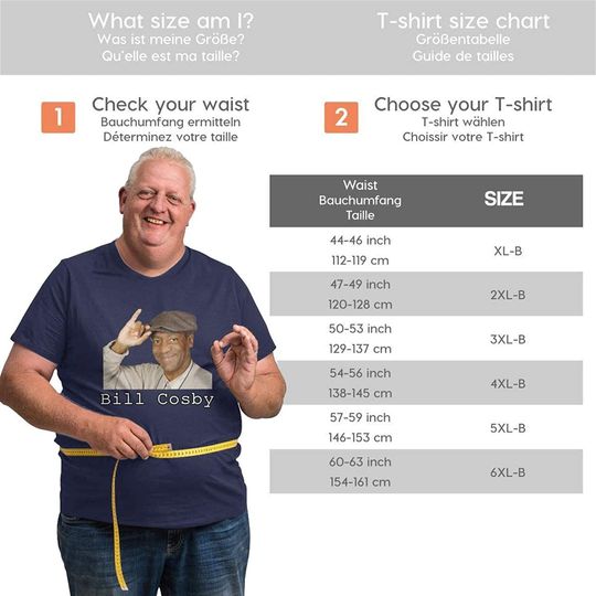 Bill Cosby Men's Plus Size Round Neck T-shirt