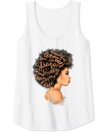 Womens I Am Black Excellence Strong Woman Black History Month Tank Top