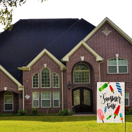 Summer Time Garden Flag Ice Cream