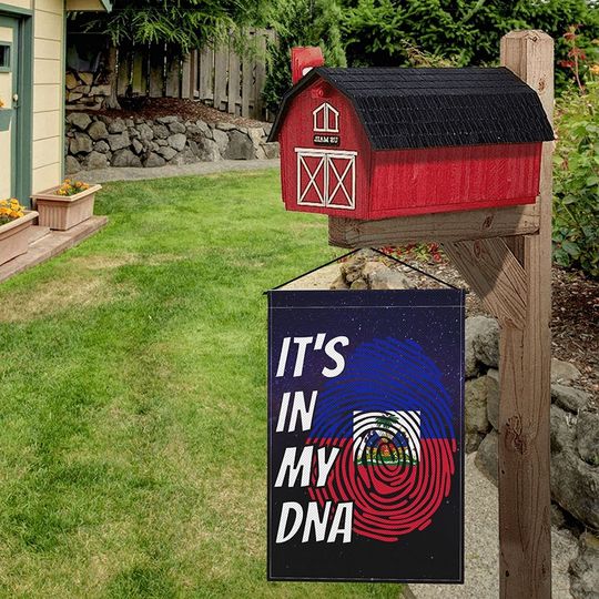 It's In My DNA Garden Flag Fingerprint