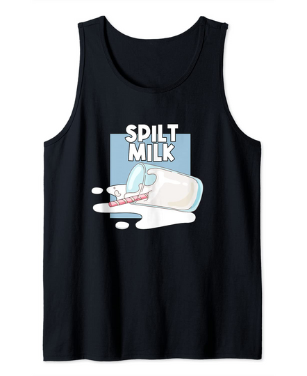 Spilt Milk In A Glass Dairy Farming Cow Milk Tank Top