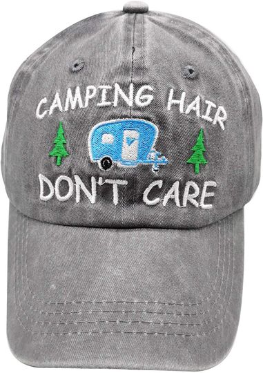 Camping Hair Don't Care Cap RV Camper