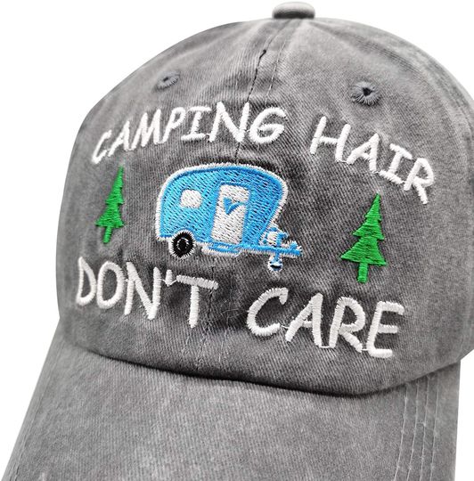Camping Hair Don't Care Cap RV Camper