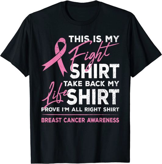 Discover This Is My Fight Shirt Breast Cancer Awareness Pink Ribbon T-Shirt