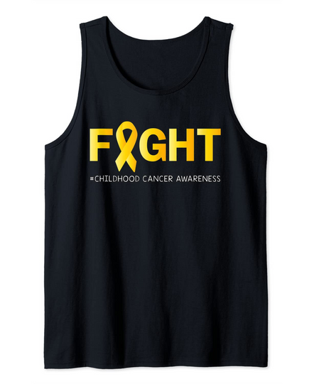 Discover Fight Childhood Cancer Awareness Golden Ribbon for a Child Tank Top