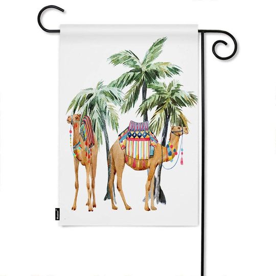 Discover Camel Garden Flag Wild Animal Tropical