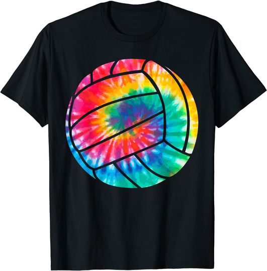 Volleyball Tie Dye Hippie Beach Volleyball Player Gift T-Shirt