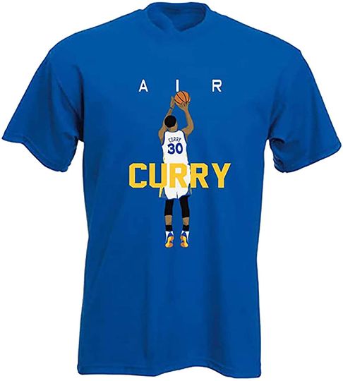 The Tune Guys Blue Golden State Curry Air Pic T Shirt