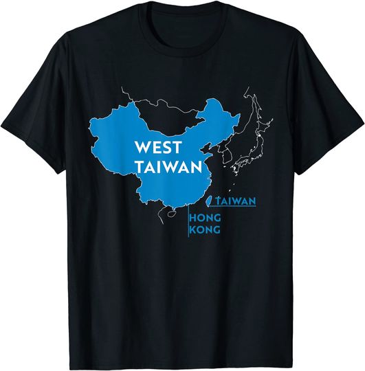 China map West Taiwan T Shirt