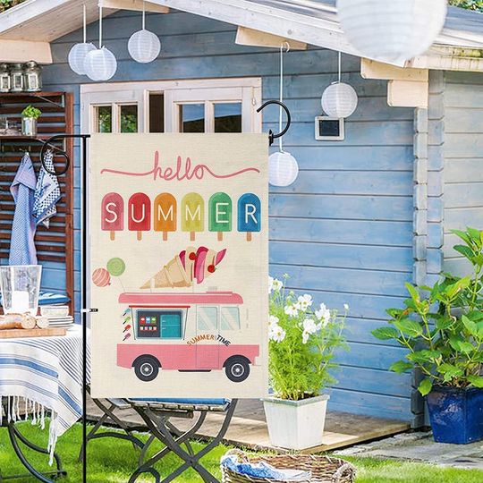 Personalized Hello Sunshine Garden Flag