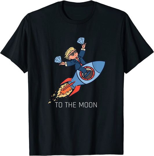 Diamond Hands To The Moon T Shirt