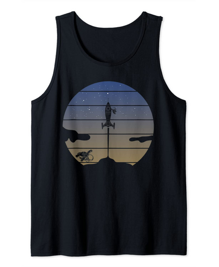 Rocket Universe Galaxy Outer Space Travel Science Tank Top