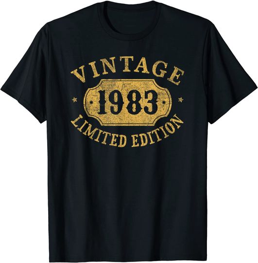 Discover 38 years old 38th Birthday Anniversary Gift Limited 1983 T-Shirt