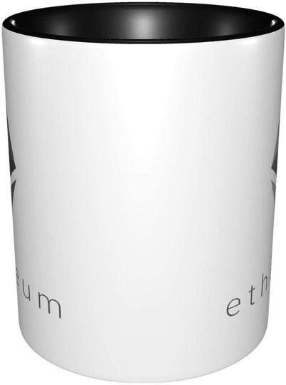 Ethereum Logo Mug Ceramic Coffee Cup Cryptocurrency Travel Mugs For Coffee,Tea,Latte,Beer