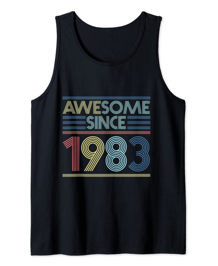 Discover Vintage 38th Birthday Gifts - Awesome Since 1983 Tank Top