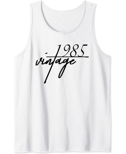 Discover 36th Birthday Gift Idea. Vintage 1985 Tank Top