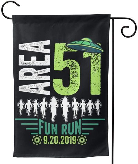 Area 51 Fun Run Garden Flag Yard Outdoor Decoration