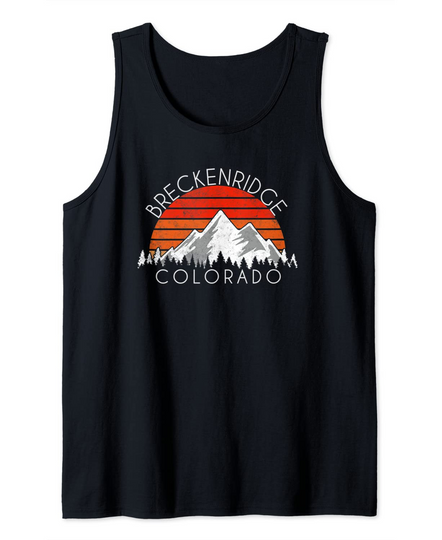Retro Vintage Breckenridge Colorado Distressed Tank Top