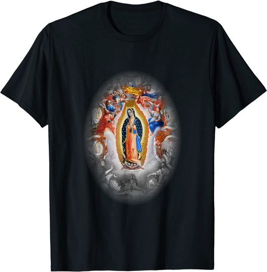 Guadalupe Catholic Jesus Virgin Mary Angels Saints T Shirt
