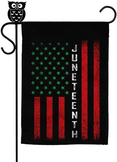 HailinED Happy Juneteenth Day Garden Flag