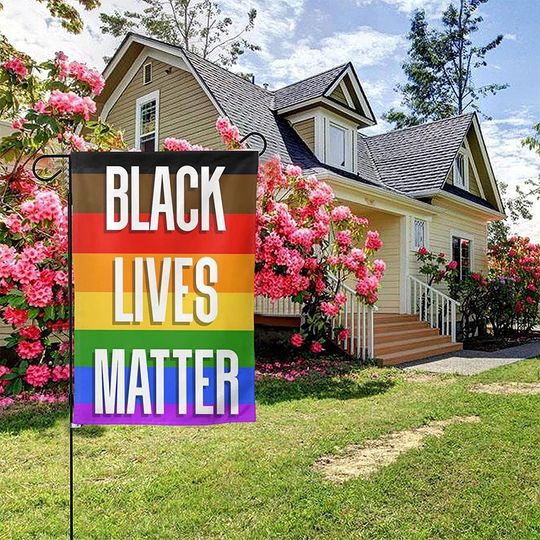 Afusvoe BLM Garden Black Lives Matter Garden Flag